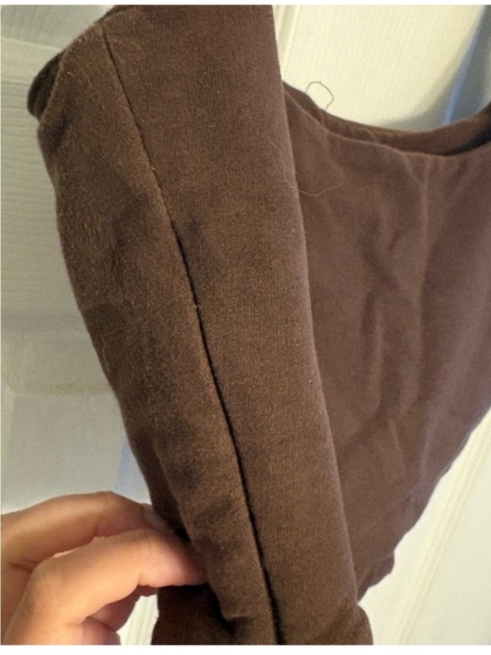Brown Square-Neck Corset Crop Top - Women's - Picture 5 of 6